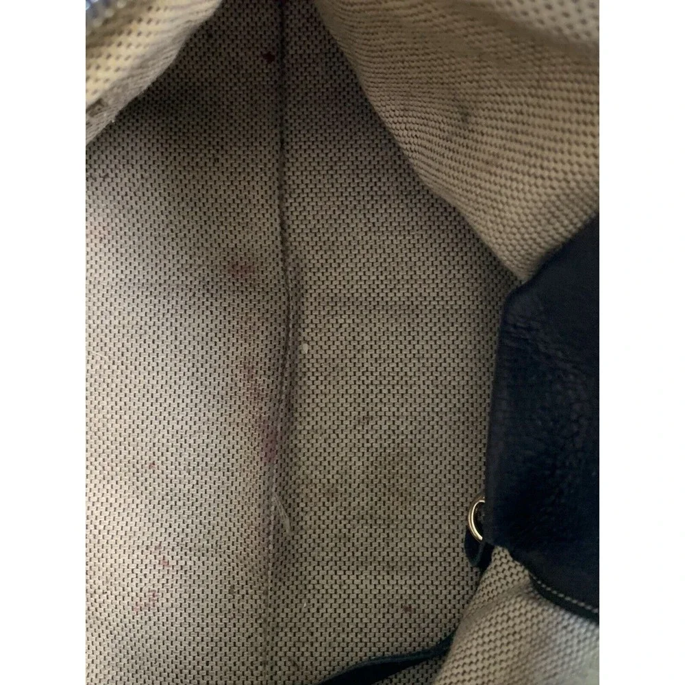 DOONEY & BOURKE Leather Black Bowler Pebble Handbag Purse Vtg - Picture 13 of 16